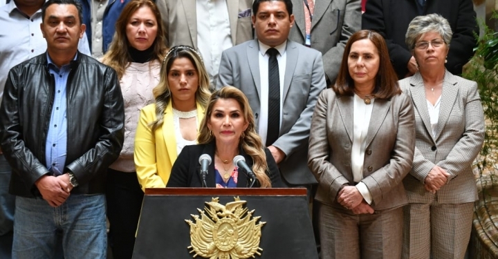 Último discurso de Jeanine Áñez