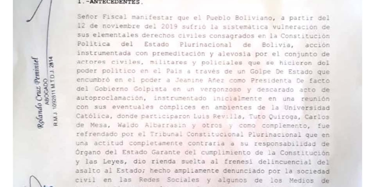 Descargue la demanda por el Golpe de Estado en contra de Luis Revilla