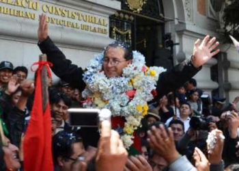 Omar Rocha el primer precandidato para las elecciones municipales por La Paz. (RRSS)
