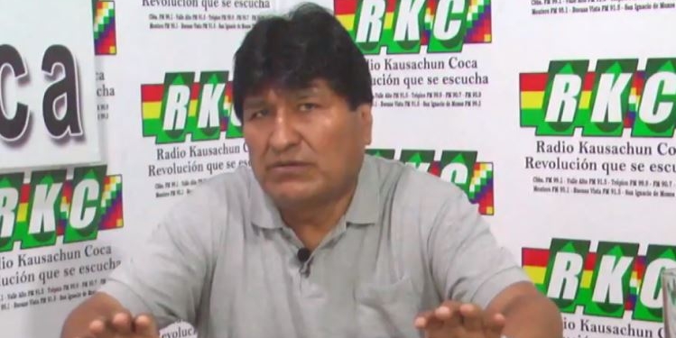 El líder del MAS, Evo Morales | Foto captura de pantalla