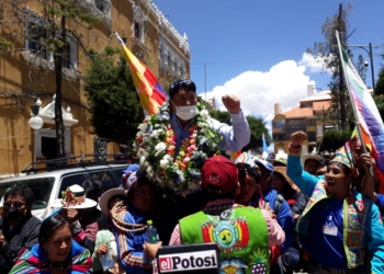 Edilberto Chambi es proclamado como candidato a la Gobernación por el MAS-IPSP en Potosí | Foto RRSS