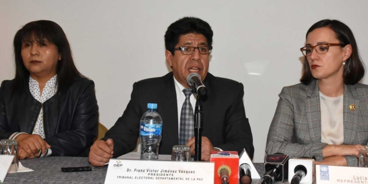 Presidente del Tribunal Electoral Departamental (TED) La Paz, Franz Jiménez | Foto RRSS