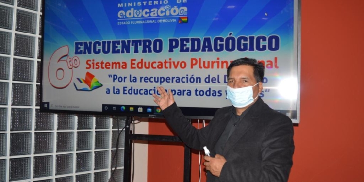 Ministro de Educación, Prof. Adrián Quelca Tarqui | Foto Viceministerio de Comunicación