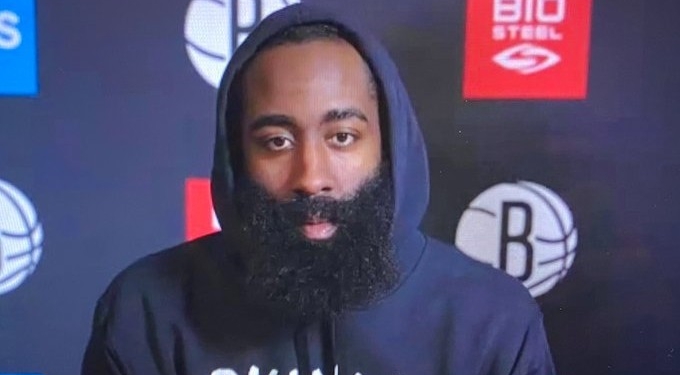 James Harden, en su primera declaración como jugador de los Nets. | Foto: Marca