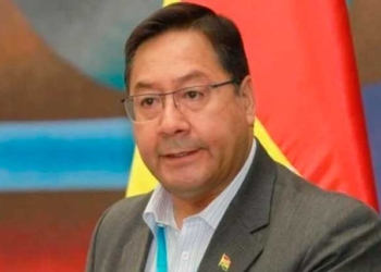 El presidente Luis Arce Catacora en un acto en la Casa Grande del Pueblo. | Foto: ABI