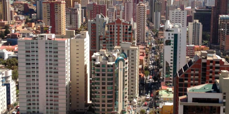 Edificios en el centro de La Paz