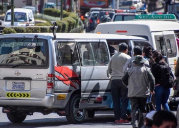 Transporte público en la ciudad de La Paz | Foto AMN