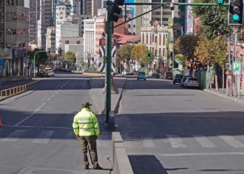 Medidas contra la pandemia en la ciudad de La Paz | Foto: Opinión