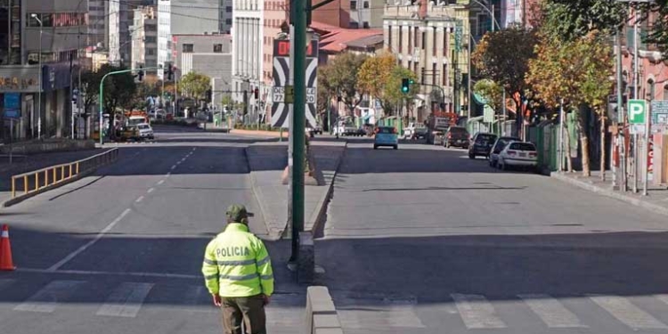 Medidas contra la pandemia en la ciudad de La Paz | Foto: Opinión