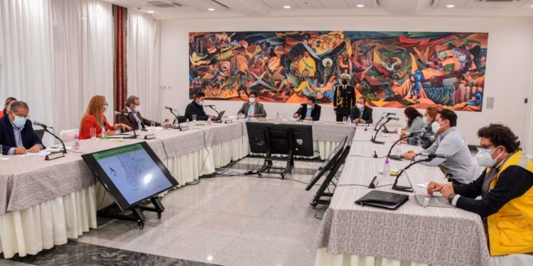 Reunión de autoridades de la Alcaldía de La Paz y el Gobierno de Luis Arce | Foto AMN
