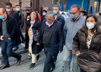 Arias junto a asambleístas de Creemos y Comunidad Ciudadana | Foto: RRSS