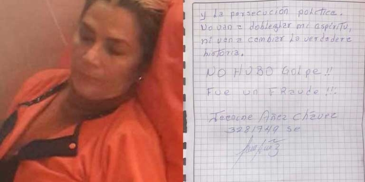 Añez se encuentra en la cárcel de Miraflores