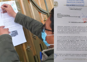 La carta fue pegada en la puerta de Copa | Foto: GAMEA