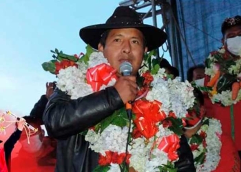 El candidato a la gobernación de La Paz por la agrupación Jallalla, Santos Quispe | Foto: RRSS