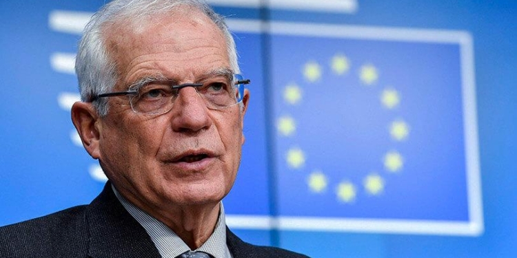 El alto representante de la Unión Europea para Asuntos Exteriores y Política de Seguridad, Josep Borrell, durante una rueda de prensa | Foto: Reuters