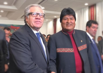 Luis Almagro y Evo Morales | Foto: RRSS