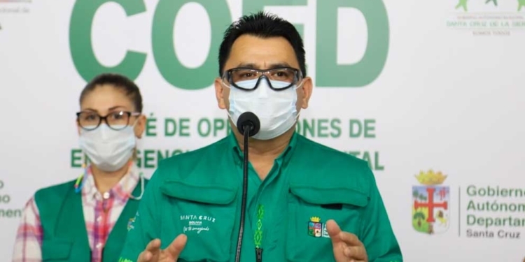 El jefe de Epidemiología del Servicio Departamental de Salud (Sedes) de Santa Cruz, Carlos Hurtado | Foto: RRSS