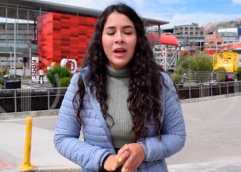 La peruana pidiendo disculpas a la población boliviana. | Captura de pantalla