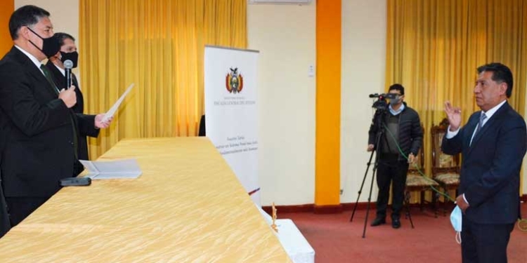 William Alave fue posesionado este lunes. | Foto: Fiscalía