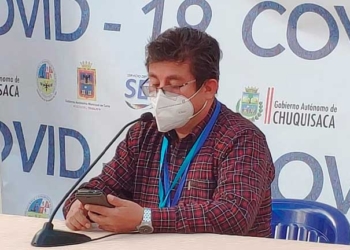 Jefe de Epidemiología del SEDES Chuquisaca, Jhonny Camacho | Foto: ABI