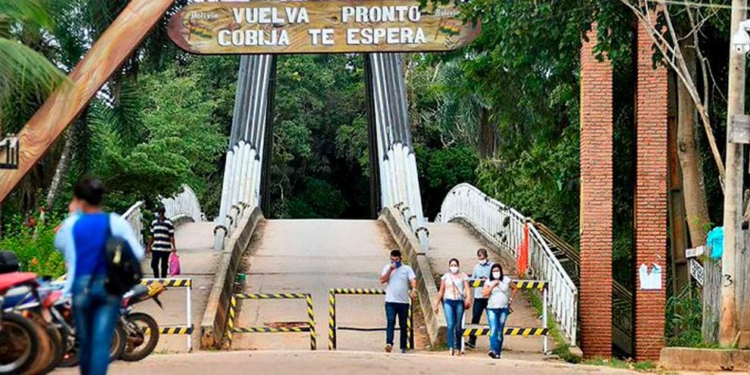 Puente internacional en Cobija, Pando | Foto: Ministerio de Salud