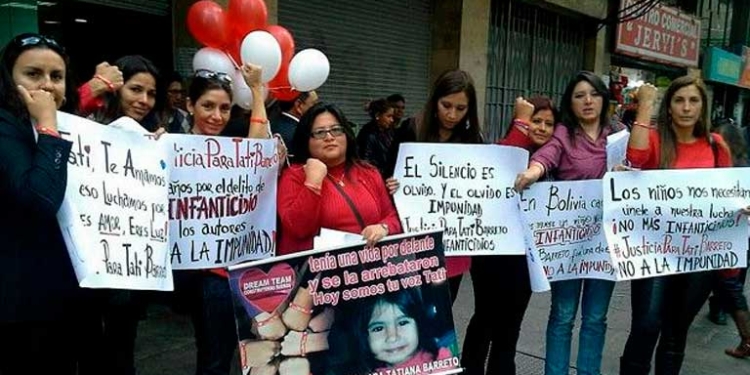 Actividades en Bolivia y Paraguay se organizaron para pedir justicia por la muerte de Tatiana | Foto: RRSS