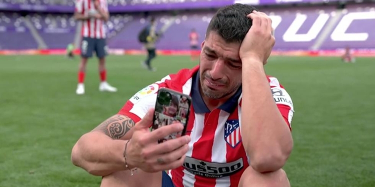 Lágrimas de Luis Suárez