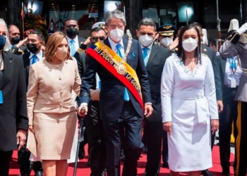 El presidente de Ecuador, Guillermo Lasso, durante el acto de su investidura - Juan Diego Montegro/ DPA