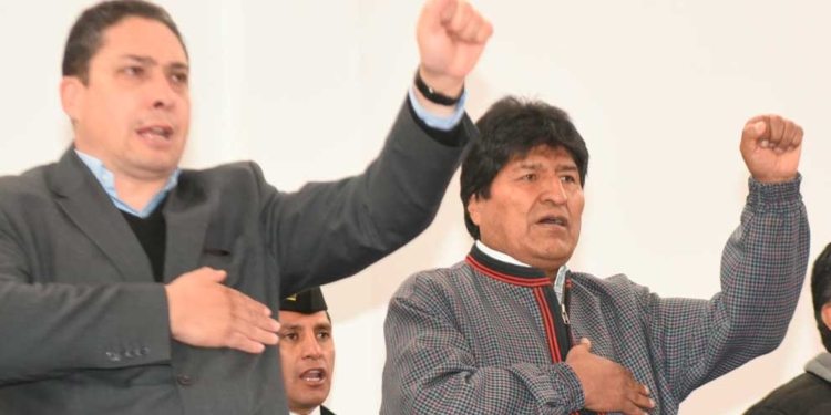 Hector Arce / Evo Morales | Foto: RRSS