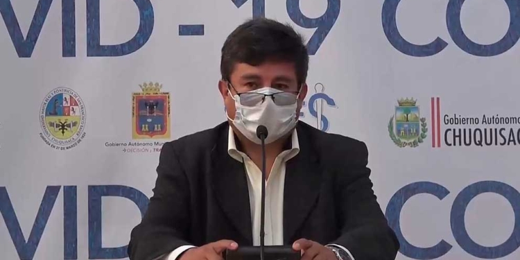 Jefe de epidemiología del Servicio Departamental de Salud (Sedes) de Chuquisaca, Jhonny Camacho