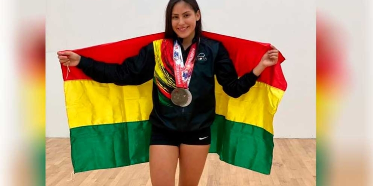 La racquetbolista Micaela Meneses