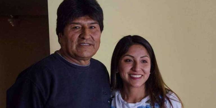 Evo Morales y su hija Evaliz | Foto: RRSS