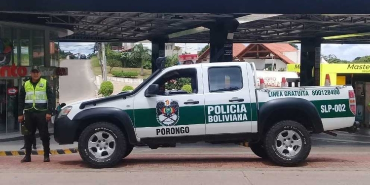 Un vehículo de la Policía de Bolivia. - POLICÍA DE BOLIVIA