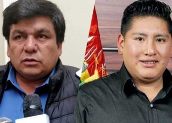 Los exsenadores del MAS, Omar Aguilar y Giovani Alfonsin