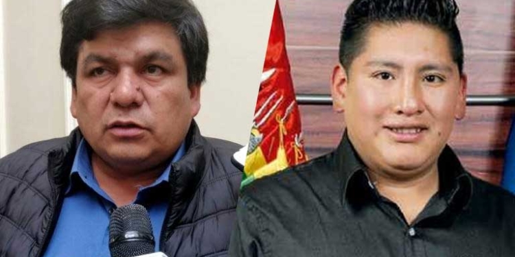 Los exsenadores del MAS, Omar Aguilar y Giovani Alfonsin
