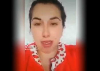 Mujer que afirmó ser ahijada del presidente Luis Arce y que aclaró lo sucedido en redes sociales. (RRSS)