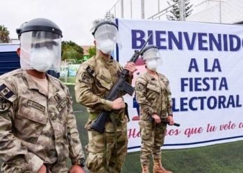 Personal militar durante las elecciones presidenciales en Perú - ONPE PERÚ