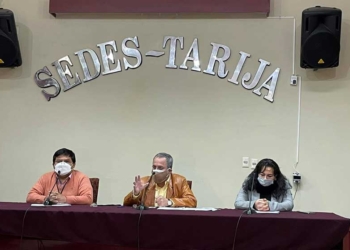 Conferencia de prensa de SEDES Tarija