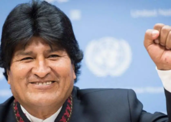 El líder de Movimiento Al Socialismo, Evo Morales