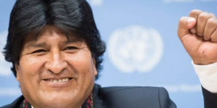 El líder de Movimiento Al Socialismo, Evo Morales