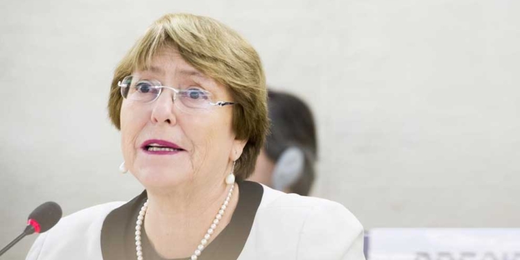 La Alta Comisionada de Naciones Unidas para los Derechos Humanos, Michelle Bachelet | Violaine Martin/UN Geneva/dpa - Archivo