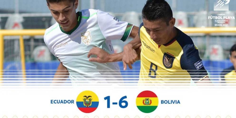 Bolivia golea a Ecuador en el fútbol playa 6-1, provoca enojo de ecuatorianos