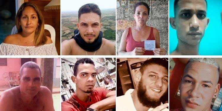 Varios cubanos detenidos tras las protestas del 11J (Fotos: Cubanos Desaparecidos)