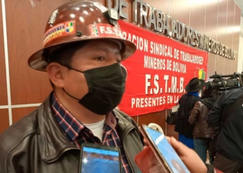 El secretario ejecutivo de la Central Obrera Boliviana (COB), Juan Carlos Huarachi