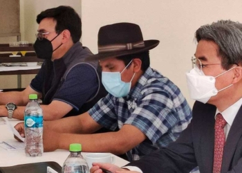 El embajador de Corea en Bolivia, Kim Ki-Hong