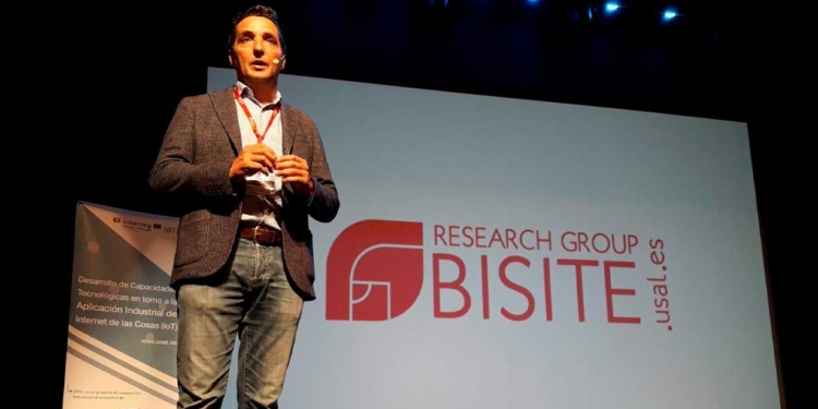 Juan Manuel Corchado, en un evento del Grupo BISITE. Foto: Juan Manuel Corchado