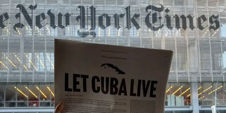 Anuncio pagado en The New York Times