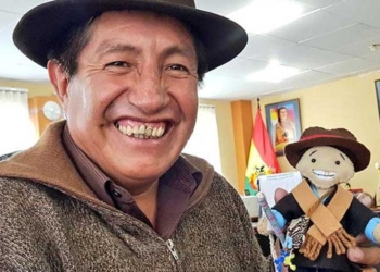 El excandidato a la gobernación de La Paz, Rafael Quispe