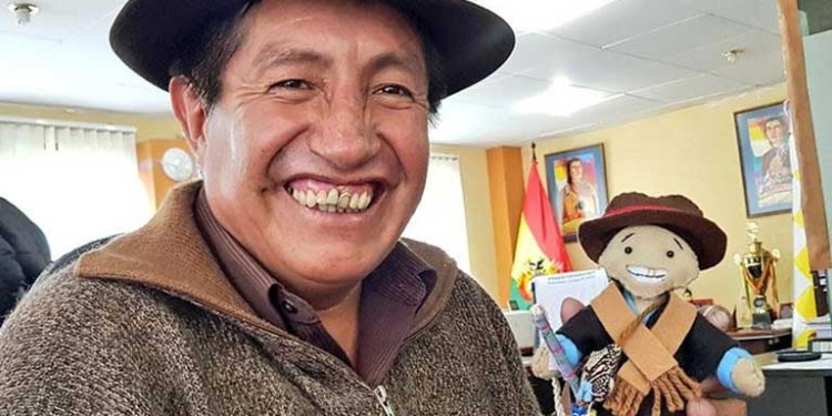 El excandidato a la gobernación de La Paz, Rafael Quispe