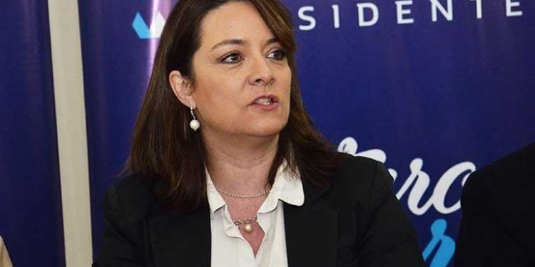 La gerente general del canal estatal Bolivia Tv, Rocio Molina Travesí | Foto: RRSS